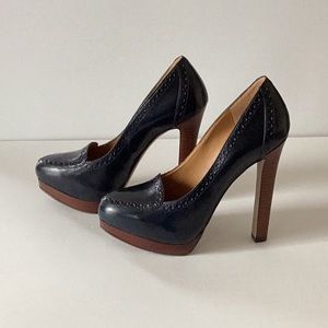 Navy Nine West Heel